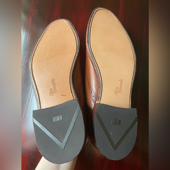 Allen Edmunds Bel Air Cognac Oxford Shoes Size 9.5 D - Picture 10 of 13